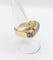 Bague 55 Bague tank art deco or jaune 18k et platine ornée de diamants 58 Facettes A04969
