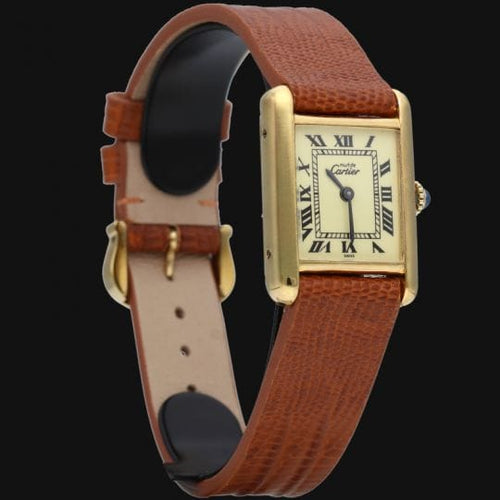 Montre Cartier Montre Tank Vermeil 58 Facettes MT43317
