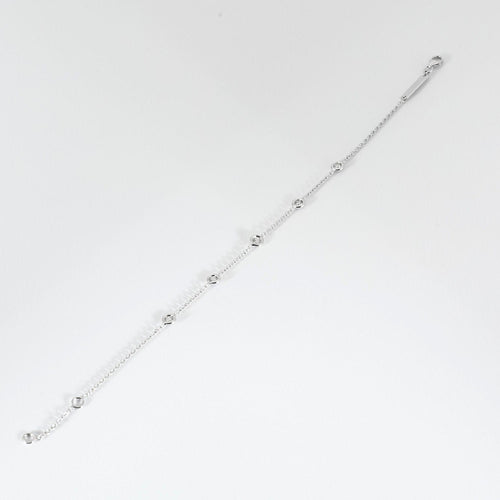 Bracelet Bracelet 5 diamants en or blanc 18K 58 Facettes