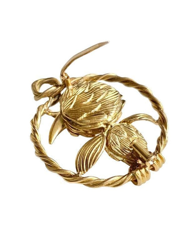 Broche Broche en or jaune et platine 58 Facettes