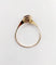 Bague 55.5 Bague vintage or 18k grenat ovale et monture moderniste 58 Facettes A05377