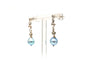 Boucles d'oreilles Boucles d'oreilles Art Nouveau en or blanc 18 carats serties de perles et de diamants 58 Facettes 22756