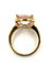 Bague 58 POIRAY. Collection "Filles Antik", bague or rose 18K, quartz rose et diamants 58 Facettes