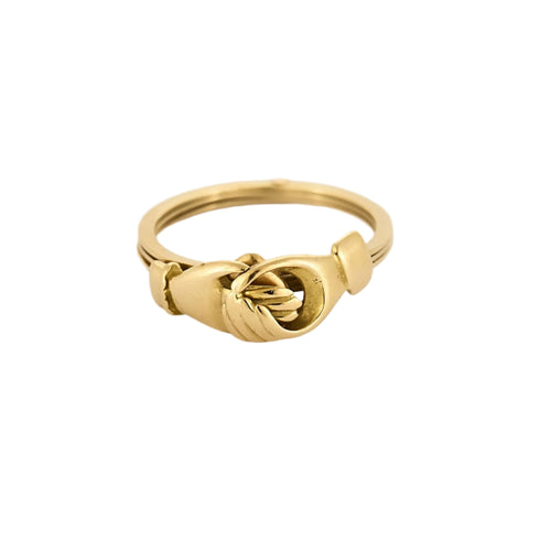 Bague 53 Bague Fede en or jaune 58 Facettes PER01985