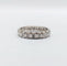Bague 52 Alliance américaine or blanc 18k ornée de 0,38 carats de diamants taillés en brillants 58 Facettes A05015
