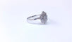 Bague 54.5 Bague marguerite en or blanc 18k et diamants 58 Facettes Bag.marg-dt.DV