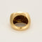 Bague 51 Bague Tank en or jaune, platine et diamants 58 Facettes TRO0631