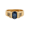 Bague 53 Bague or jaune saphir et diamants 58 Facettes 240402