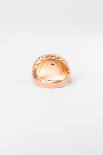 Bague 52 Bague Dôme en or jaune 58 Facettes