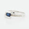 Bague 59 Bague Or Blanc - Saphir et Diamants 58 Facettes RÉF 1027/14