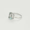 Bague 54,5 Bague Solitaire en or blanc et aigue-marine 58 Facettes RAM3095