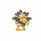 Pendentif Pendentif Or jaune Saphir, Diamant 58 Facettes 4508852CN