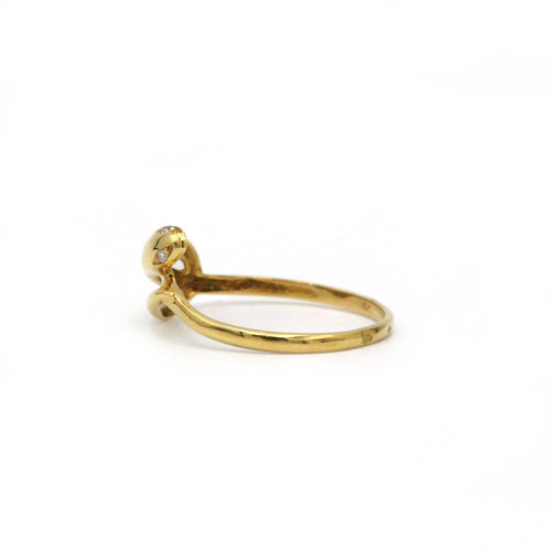 Bague 54 Bague Serpent - Or jaune & Diamants 58 Facettes 250289R
