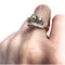 Bague BAGUE ART DÉCO, ÉPOQUE 1930-1935, OR 18 KT ET PLATINE AVEC DIAMANTS 58 Facettes Q169B