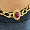 Collier Collier Cartier vintage en or jaune diamants et rubis 58 Facettes
