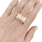 Bague 65 Bague Tank en or jaune, platine, diamants 58 Facettes 34450