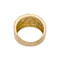 Bague 47 Bague godrons en or jaune et diamants. 58 Facettes 34440