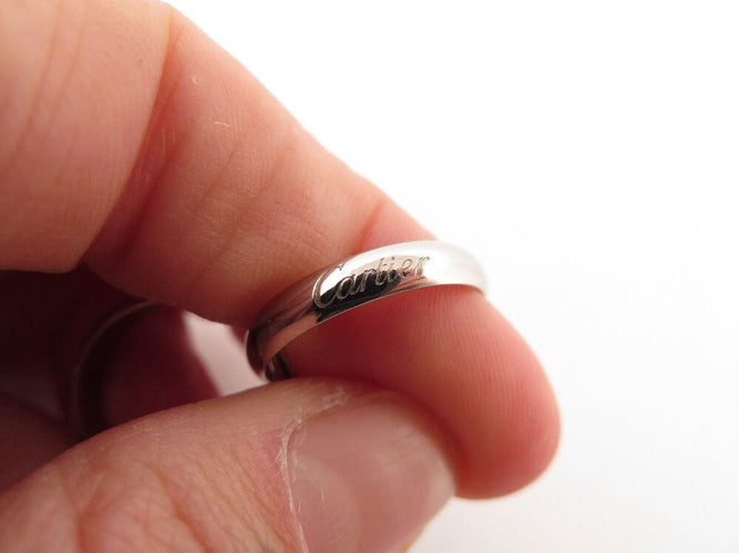 Bague 48 vintage bague trinity CARTIER alliance or blanc 18k argente  t48 58 Facettes 266416