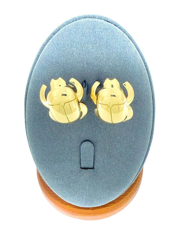 Boucles d'oreilles Boucles d'oreilles "Scarabée" en or jaune de Cartier 58 Facettes