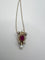 Collier Collier vintage or perle et rubis 58 Facettes