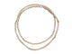 Collier chaine maille gourmette t 90 cm or jaune & or blanc 18k 69.3 gr en 58 Facettes 268458