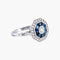 Bague style Art Déco Saphirs Diamants