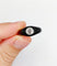 Bague jonc or jaune, émail noir et diamant taille ancienne 0,45 carats (circa 1920)