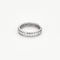 Bague 56 Alliance américaine en platine et diamants 58 Facettes DAX0011