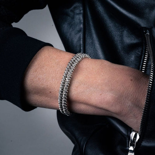 Bracelet HERMÈS - Bracelet - par Lucien Vachey en argent 58 Facettes