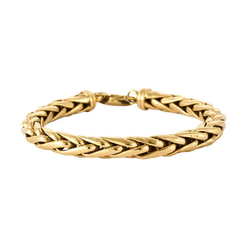 Bracelet Bracelet or jaune maille palmier 58 Facettes AUX10242