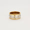 Bague Alliance or jaune, or blanc et diamants 58 Facettes LP766/13