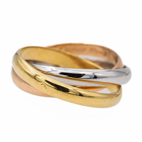 Bague 47 Cartier Bague Trinity Or jaune, Or blanc, Or rose 58 Facettes 2569523CN