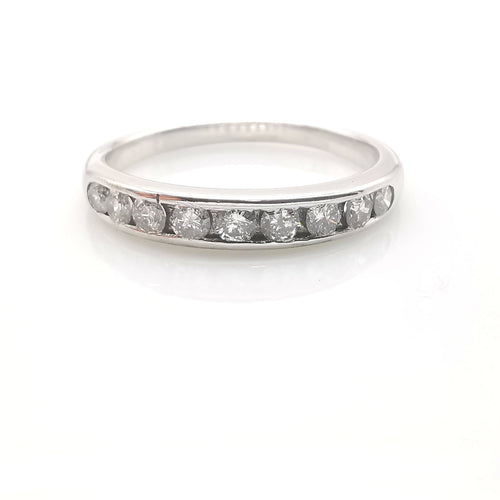 Bague 56 Alliance en or et diamants 58 Facettes
