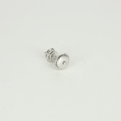 Boucles d'oreilles Puces d'oreilles or blanc et diamant 58 Facettes LF18