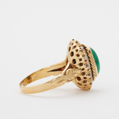 Bague 54 Bague émeraude et diamants 58 Facettes