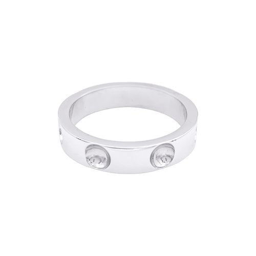 Bague 58 Alliance Louis Vuitton, or blanc 58 Facettes 34392