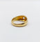Bague 50 Bague jonc dôme or jaune 18k diamant taille ancienne 0,40 carat 58 Facettes A06197