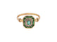 Bague 53 Gold Emerald And Diamond Ring 58 Facettes