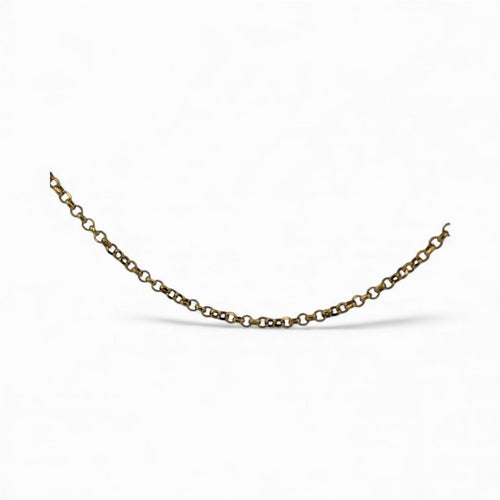 Collier Chaîne maille jaseron en or jaune 18 carats 58 Facettes