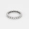 Bague 52 Alliance américaine en or blanc et diamants 58 Facettes CAN1473