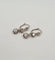 Boucles d'oreilles Dormeuses or blanc serties de diamants 58 Facettes