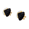 Boucles d'oreilles Clips d'oreilles vintage, or jaune, onyx, diamants. 58 Facettes 34718