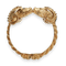 Bracelet Bracelet jonc Zolotas "Tetes de Belier" en or jaune 18K avec emeraudes, saphirs et rubis - 73,30 g 58 Facettes FB10527