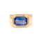 Bague 52 Bague or jaune et saphir ceylan 2,79 cts. 58 Facettes 34689