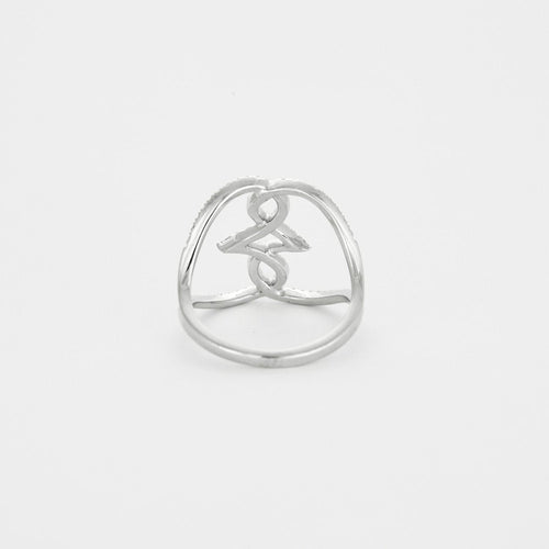 Bague 54 Bague or blanc diamants 58 Facettes 3131634