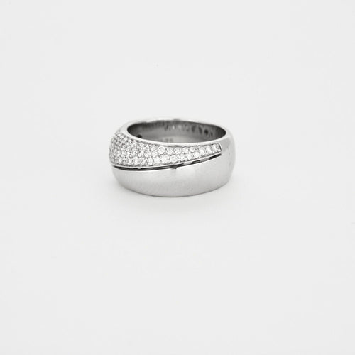 Bague 54 Bague or blanc pavage diamants 58 Facettes 3131232