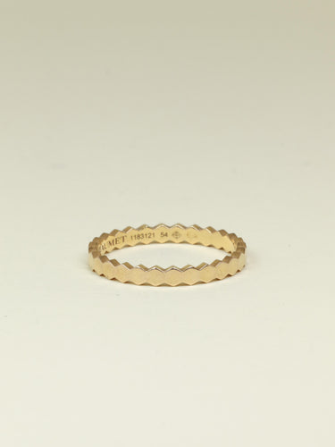 Bague 54 CHAUMET Alliance or rose Bee My Love 58 Facettes 1208.3