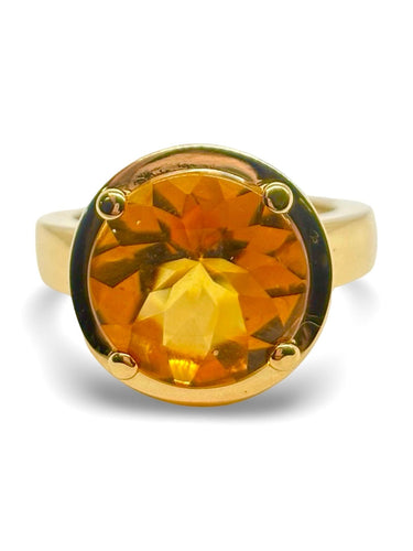 Bague Bague Poiray modèle Filles or jaune et citrine 58 Facettes 1281