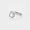 Bague 54.5 Solitaire or gris et diamants 58 Facettes 240542