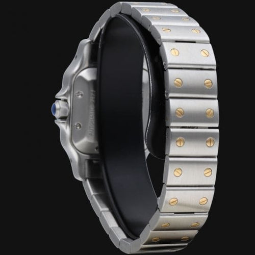 Montre Cartier Montre Santos De Cartier Galbee Pm 58 Facettes MT45189